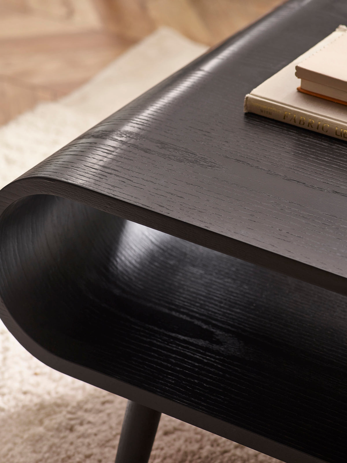 Apollo Black Ash 100cm Rectangular Coffee Table