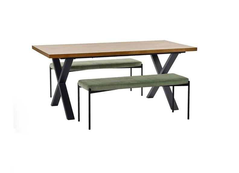 Aron Dining Table W/Leonie Dining Chairs Or Benches
