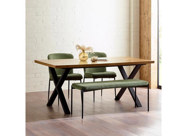 Aron Dining Table W/Leonie Dining Chairs Or Benches