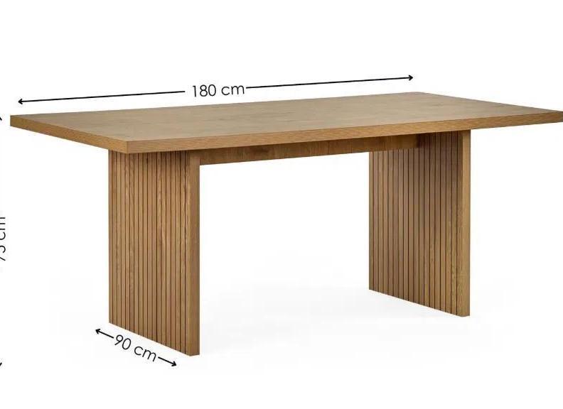 Arundel Dining Table & Four Leonie Chairs – Light Oak Effect with Velvet Upholstery