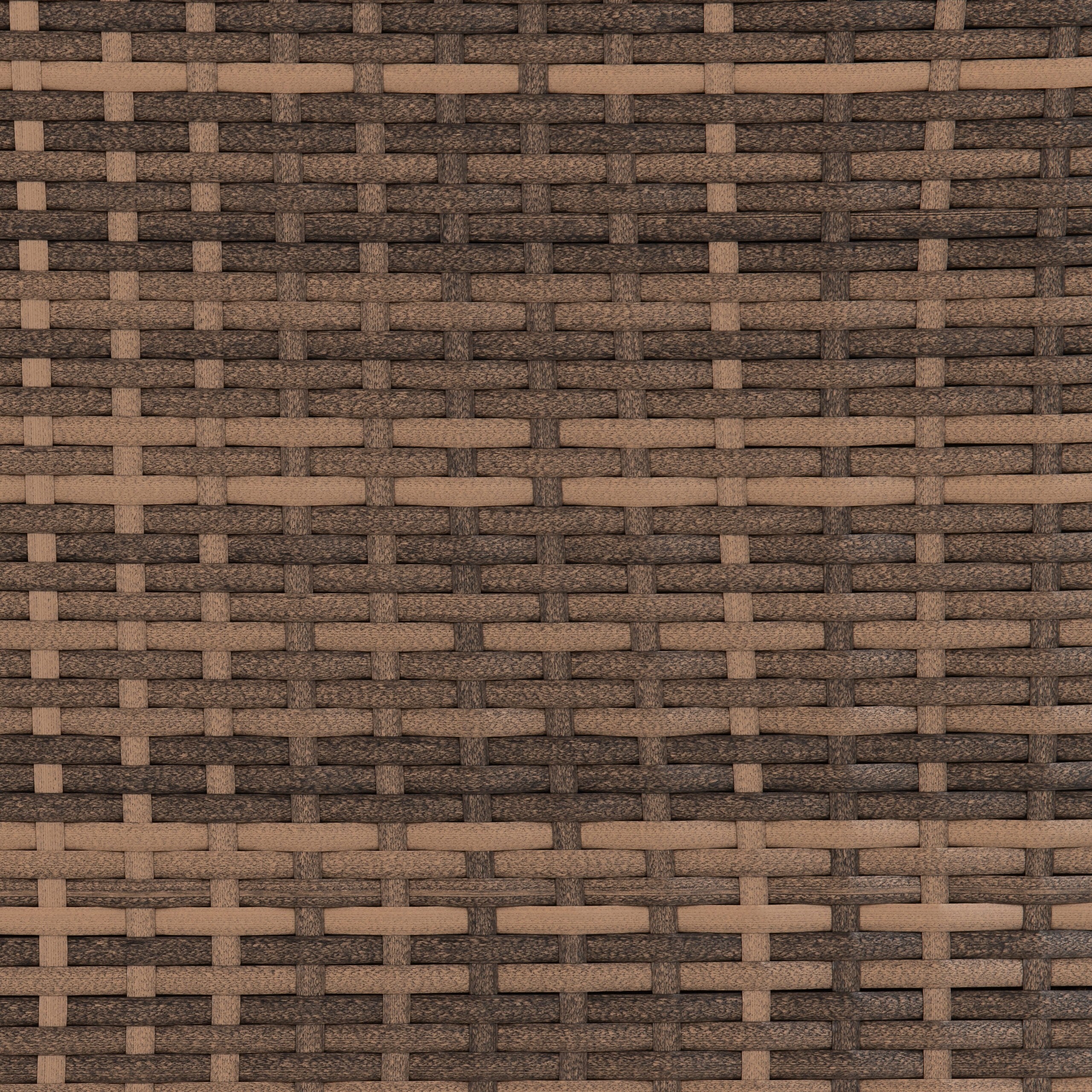 Aspen Corner Garden Furniture Set Brown Rattan/Grey Fabric