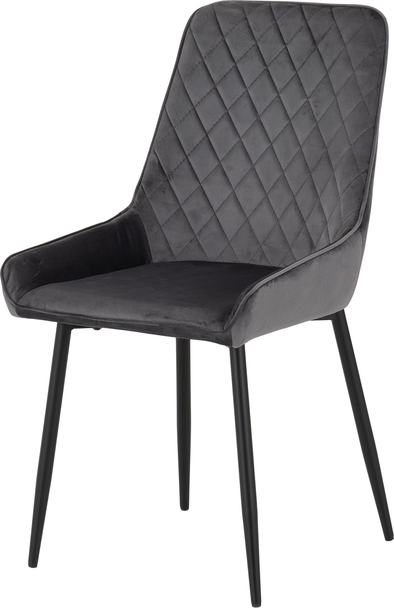 Avery Chair (Box of 2) Grey Velvet