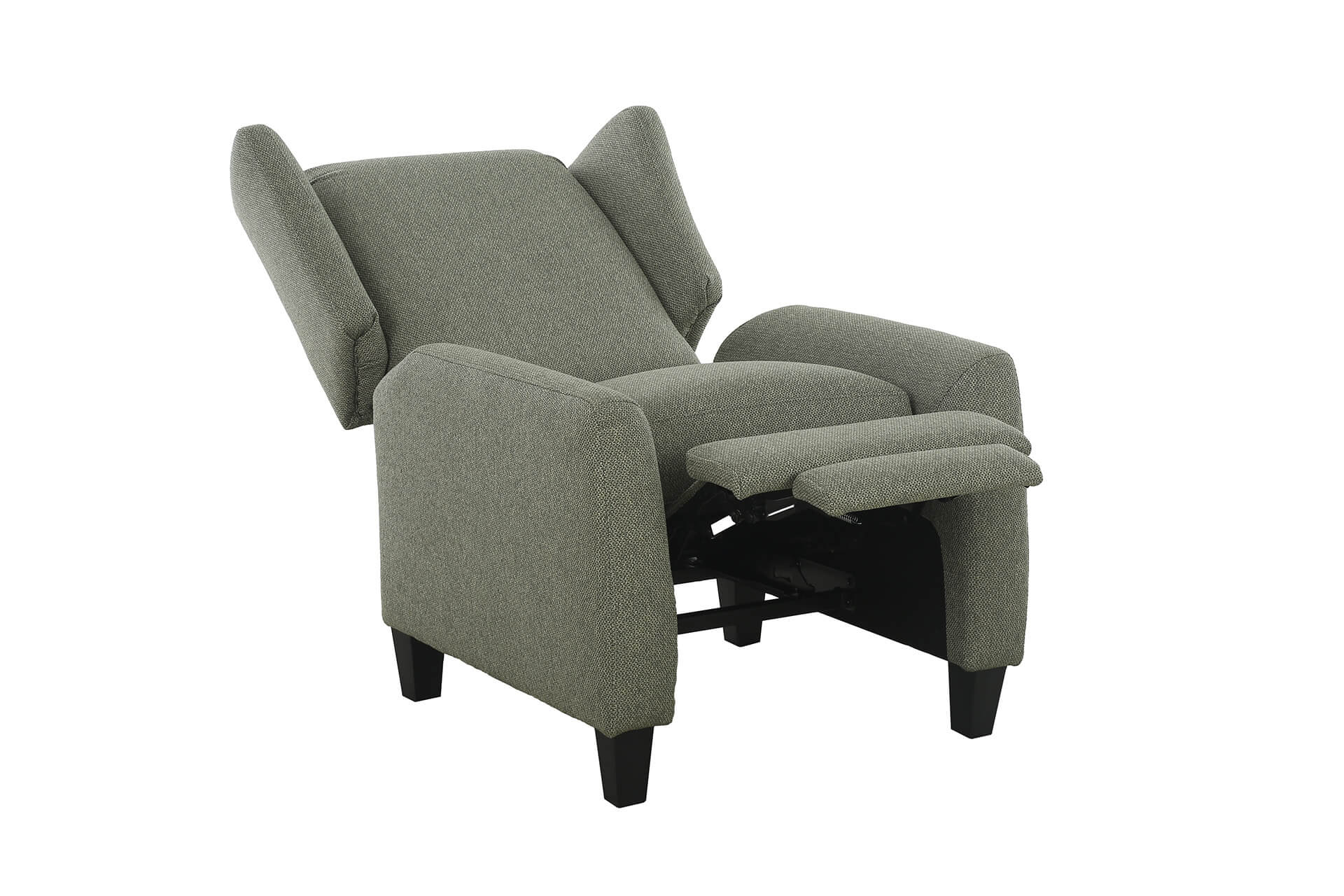 Archie Pushback Chair – Sage Fabric with Manual Recliner