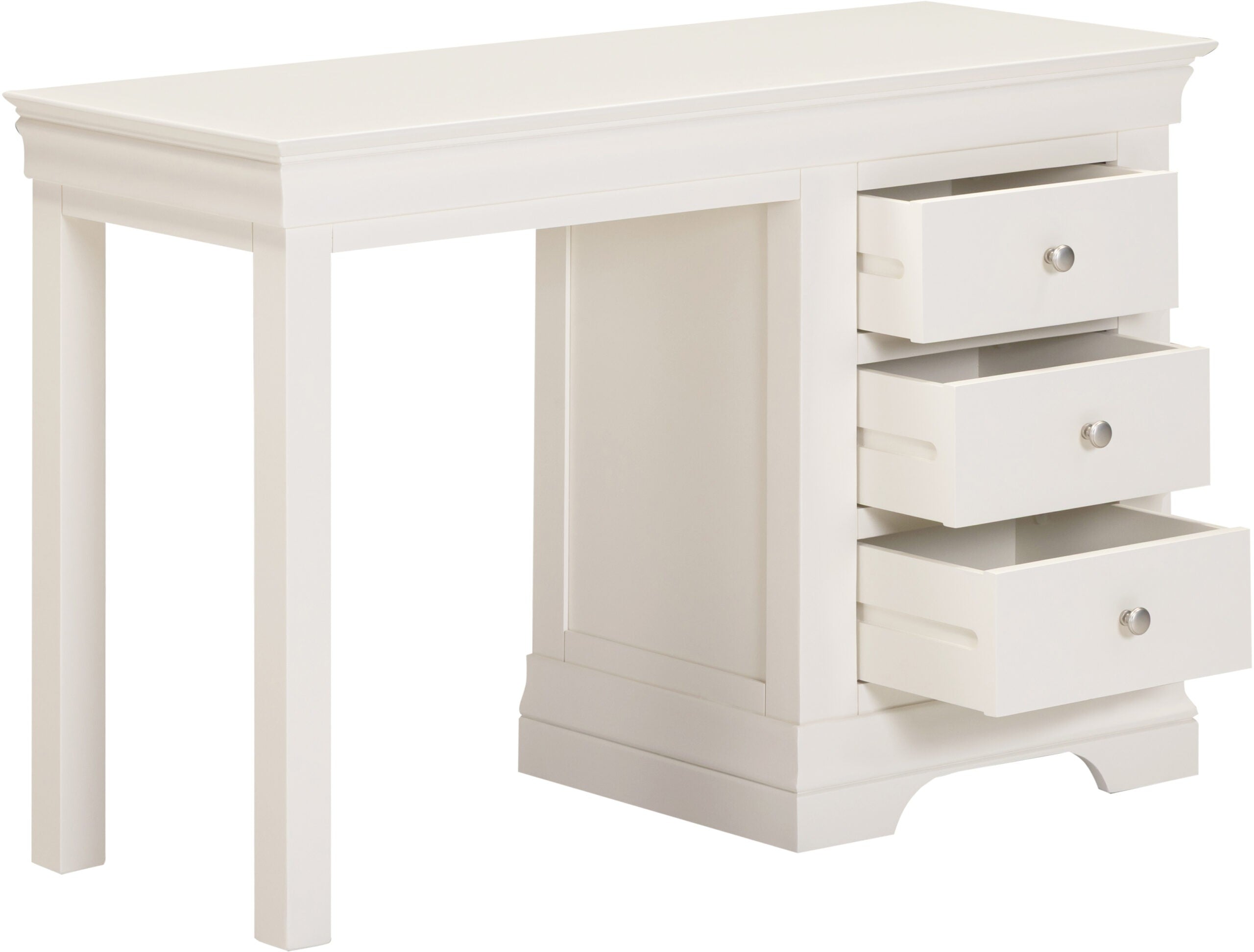 Bordeaux 3 Drawer Dressing Table Ivory