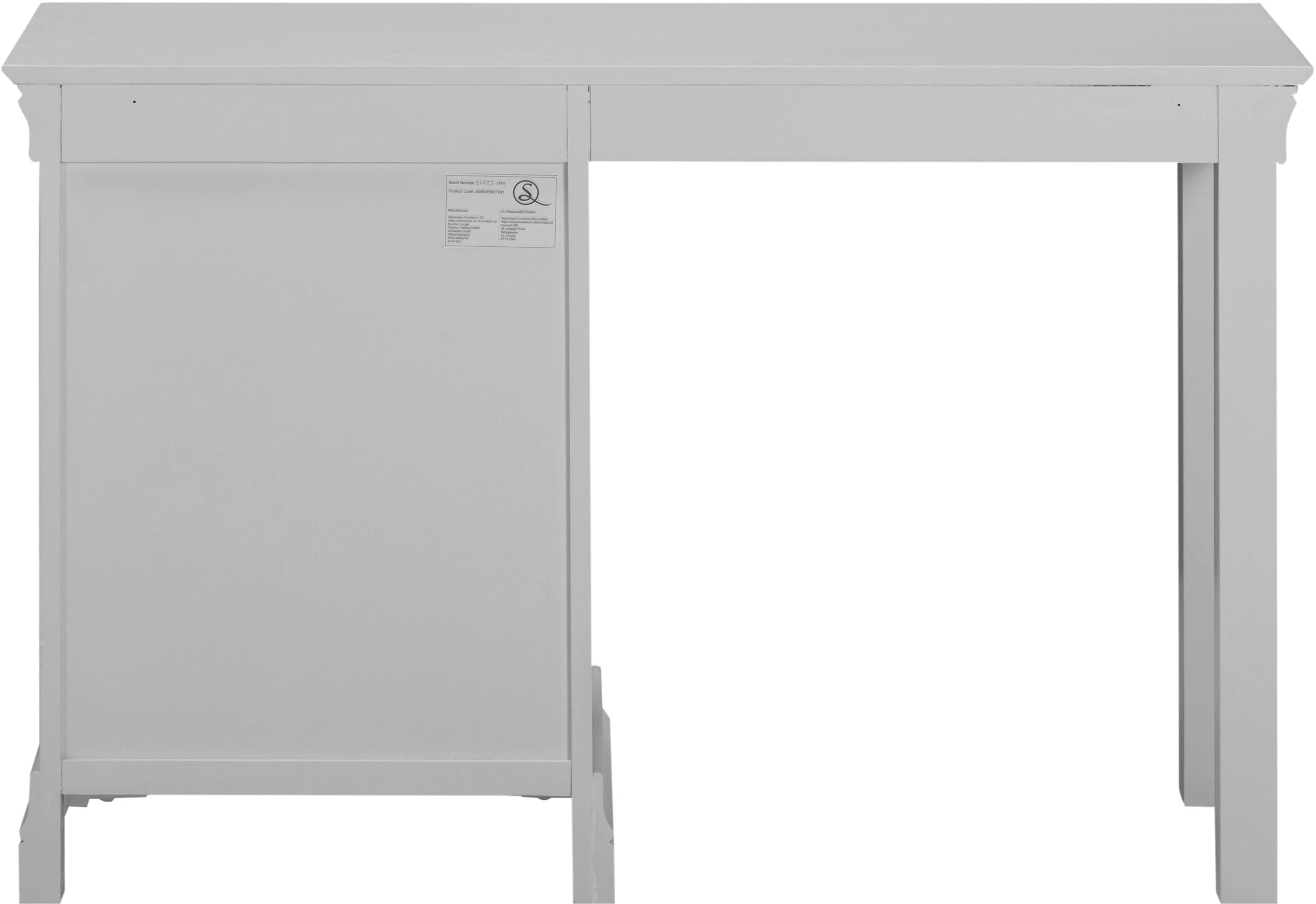 Bordeaux 3 Drawer Dressing Table Pebble Grey