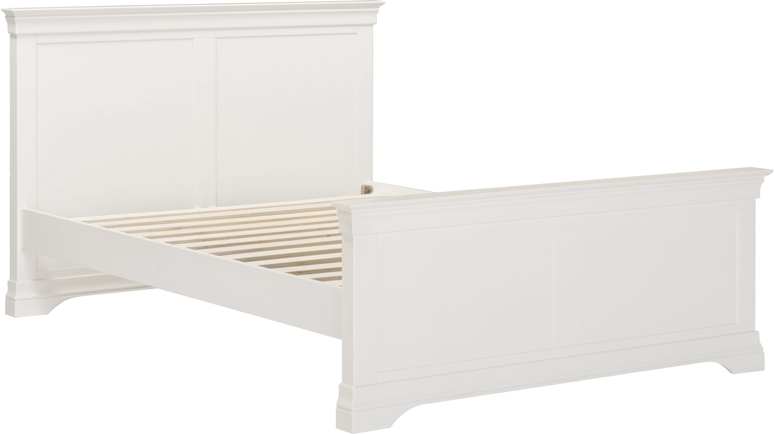 Bordeaux 4'6" Bed High Foot End Ivory