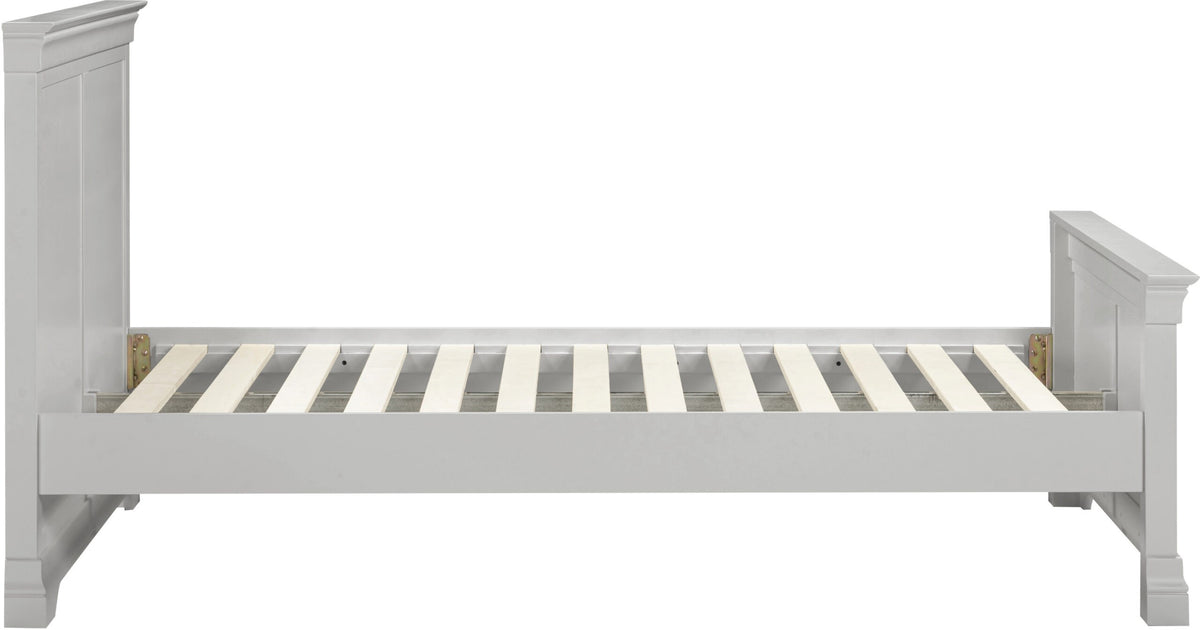 Bordeaux 4'6" Bed High Foot End Pebble Grey