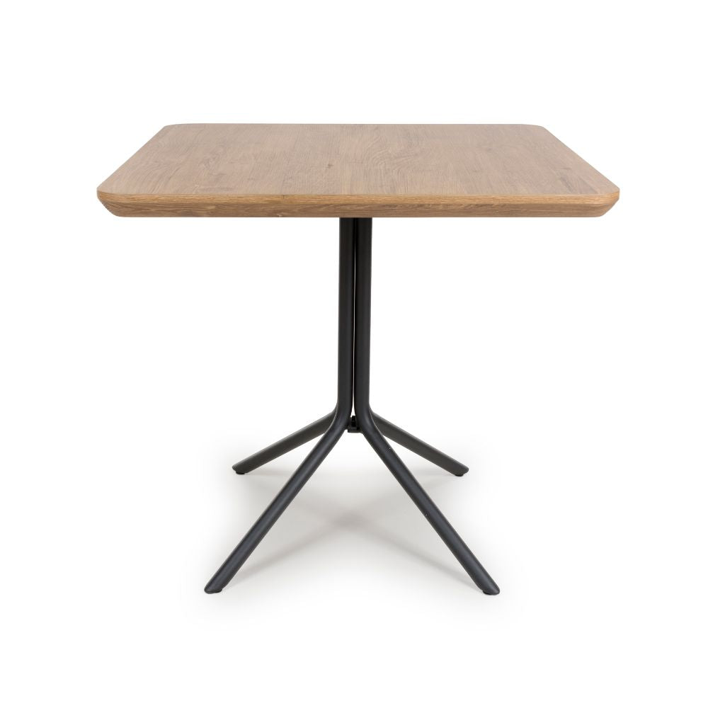 Boston Square Table 800 x 800mm - Rustic Oak - Image 1
