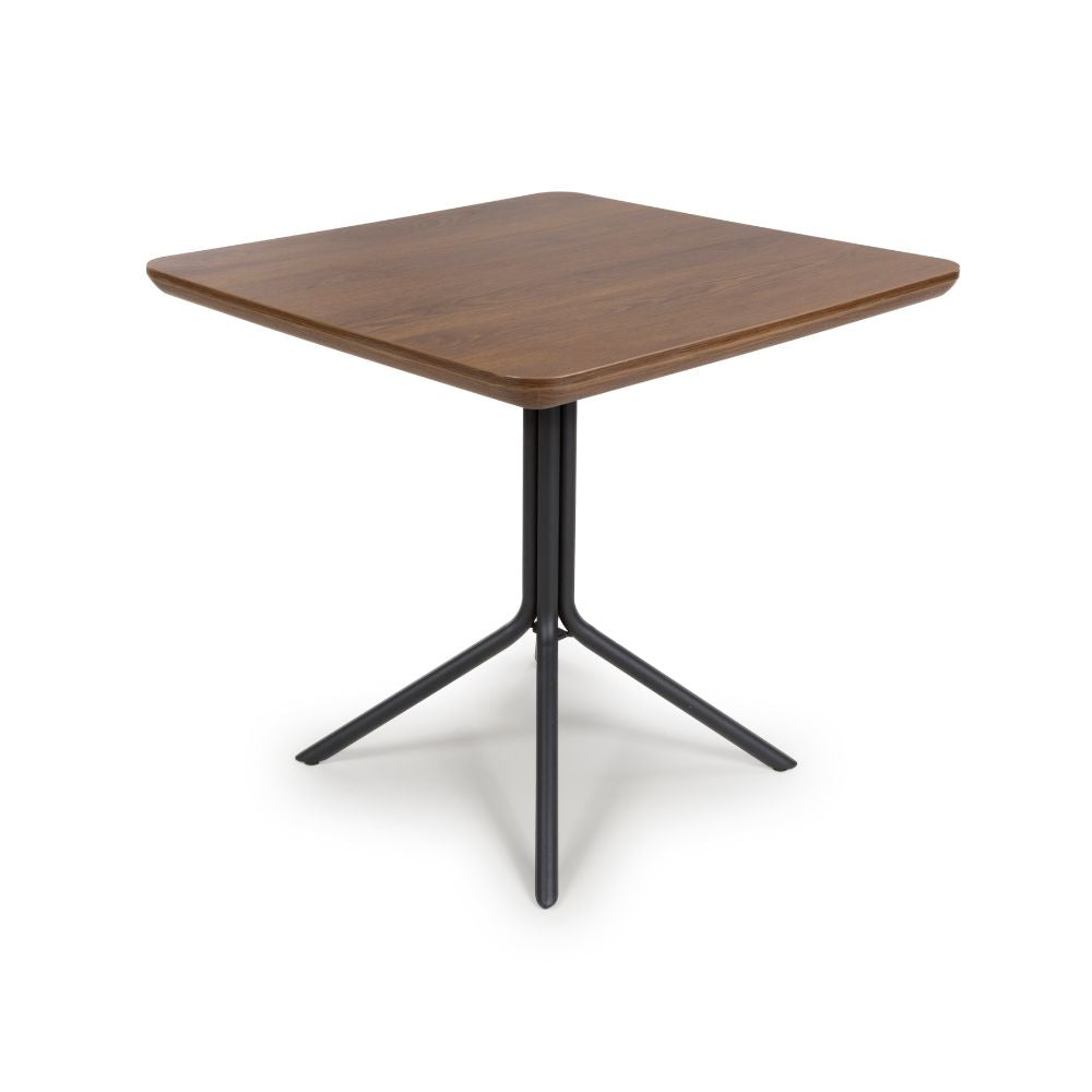 Boston Square Table 800 x 800mm - Smoked Oak - Image 2