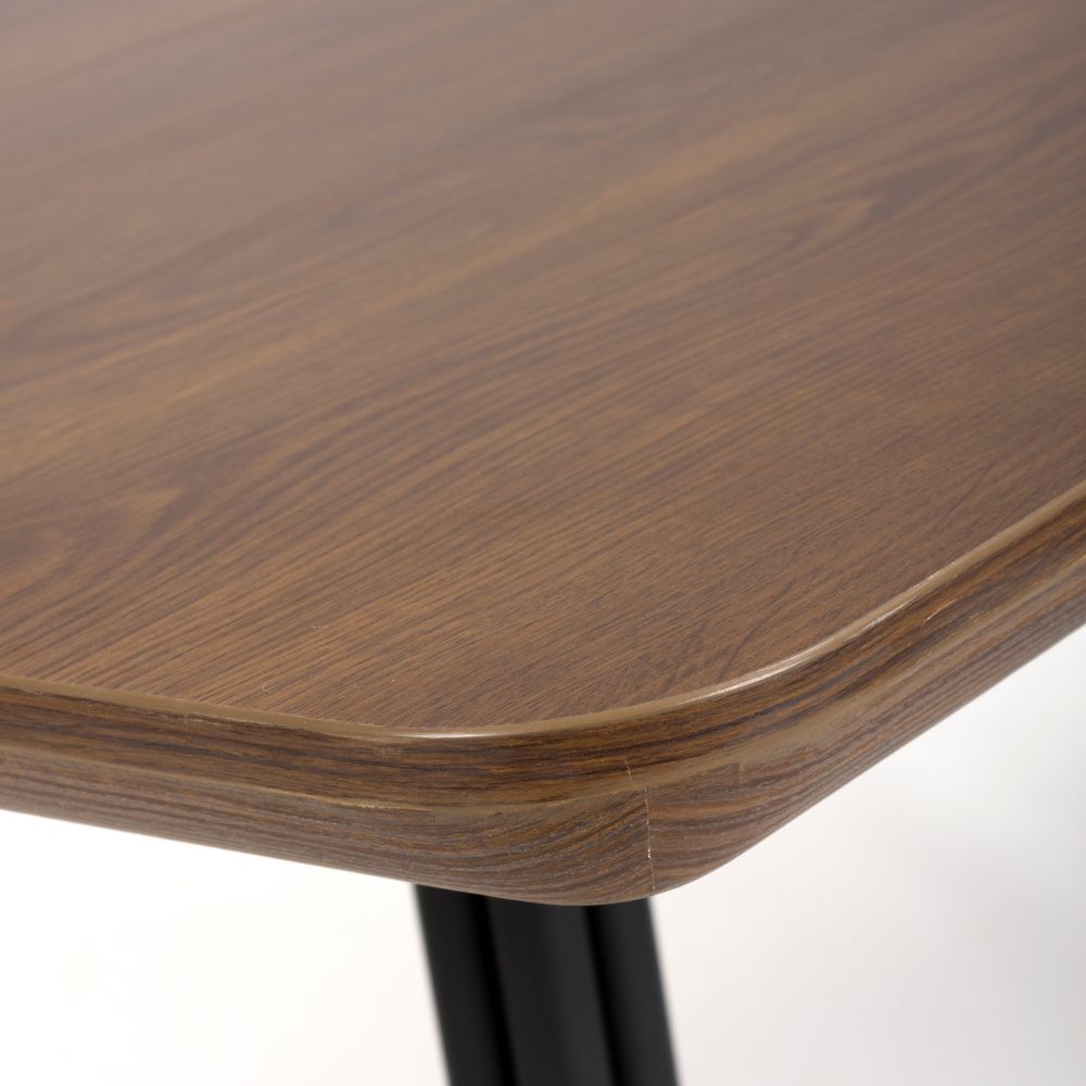 Boston Square Table 800 x 800mm - Smoked Oak - Image 3