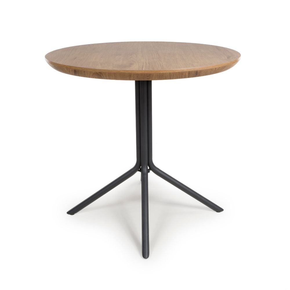 Boston Round Table 800mm - Rustic Oak - Image 1