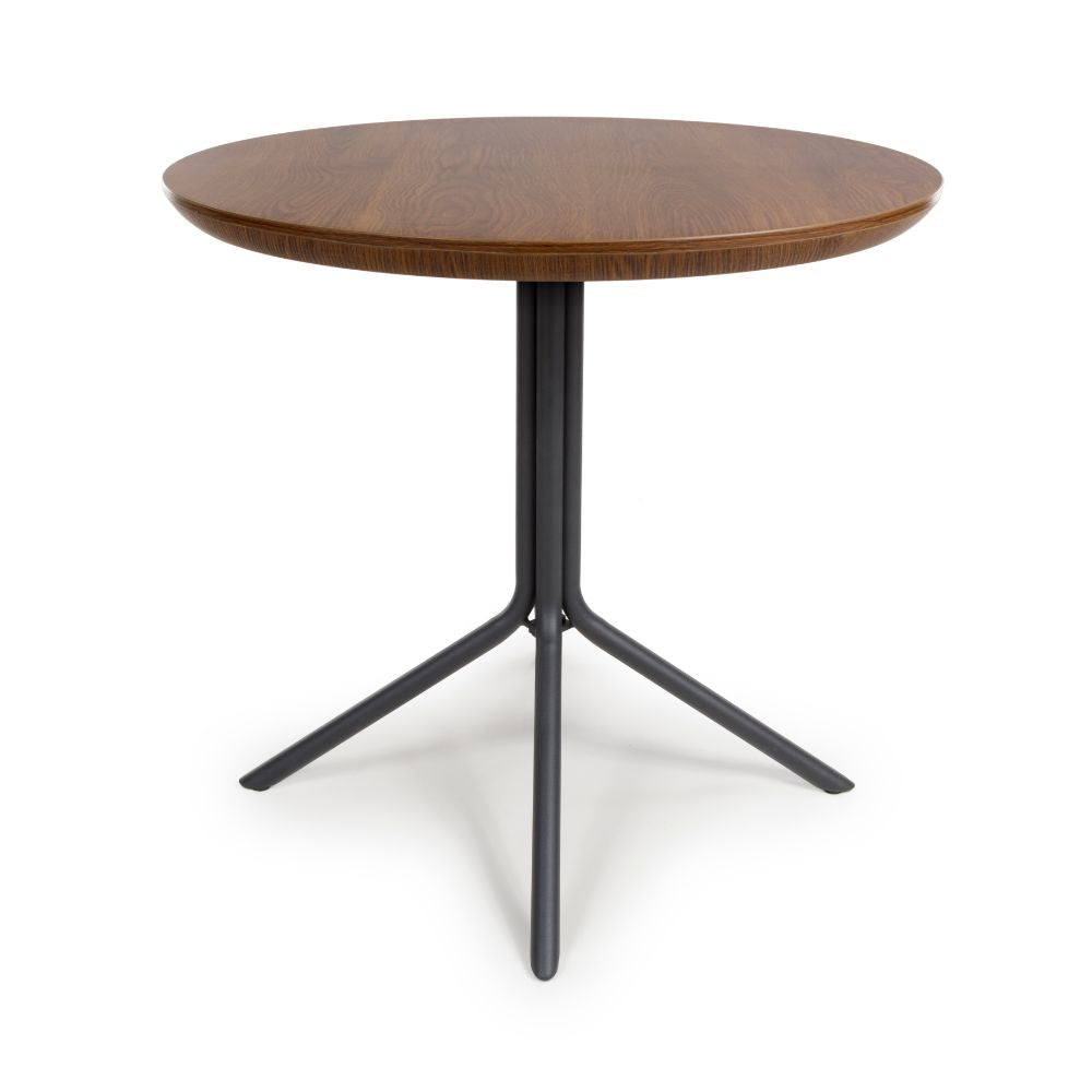 Boston Round Table 800mm - Smoked Oak - Image 1
