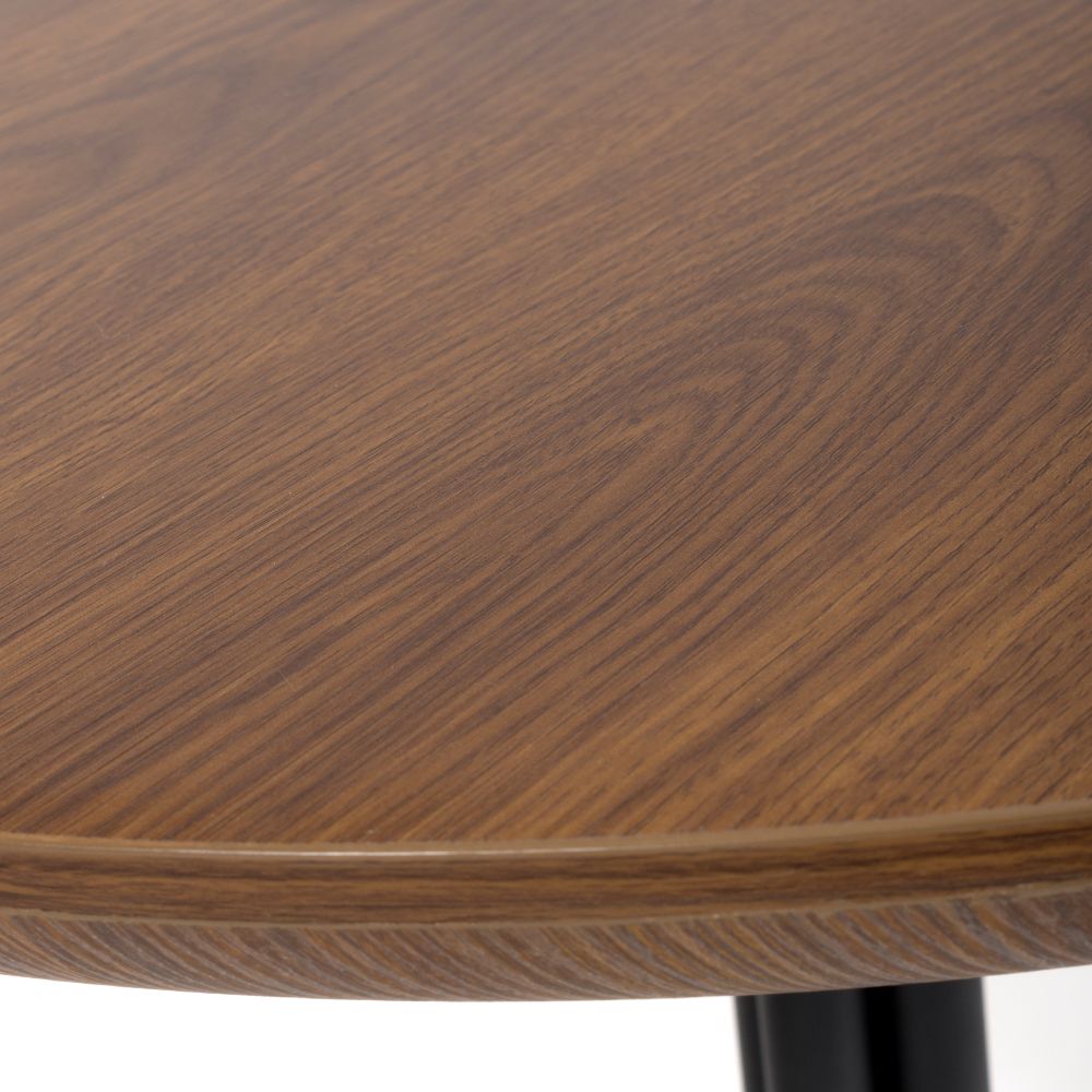 Boston Round Table 800mm - Smoked Oak - Image 5