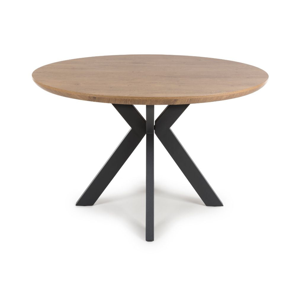 Boston Round Table 1200mm - Rustic Oak - Image 2