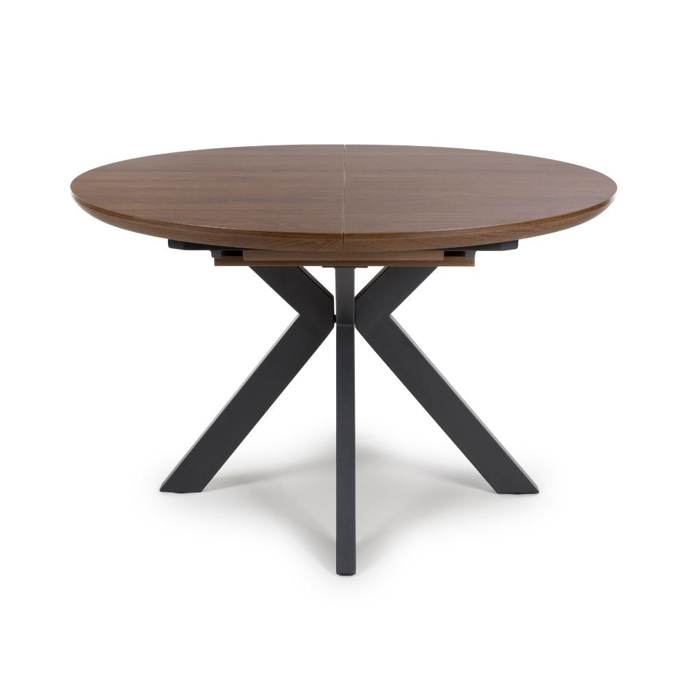 Boston Extending Round Table 1200-1600mm - Smoked Oak - Image 5