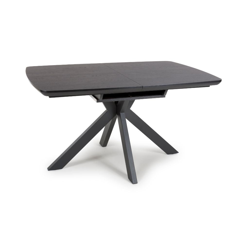 Boston Extending Table 1400mm - 1800mm - Black - Image 2