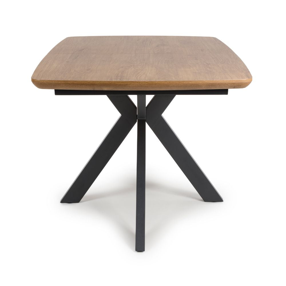 Boston Extending Table 1400mm - 1800mm - Rustic Oak - Image 2