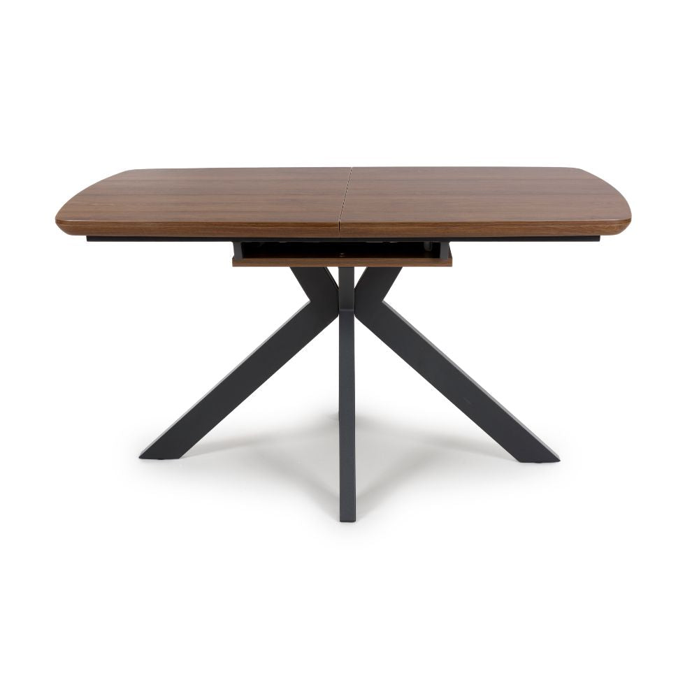 Boston Extending Table 1400mm - 1800mm - Smoked Oak - Image 1