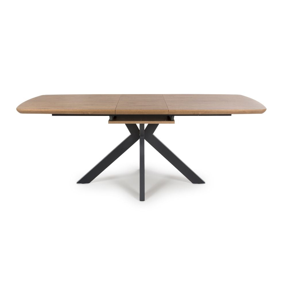 Boston Extending Table 1600-2000mm - Rustic Oak - Image 1