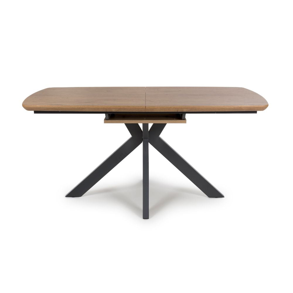 Boston Extending Table 1600-2000mm - Rustic Oak - Image 2