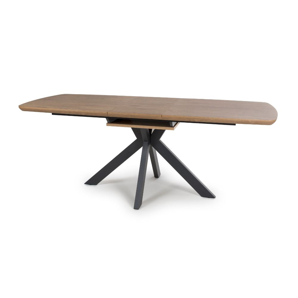 Boston Extending Table 1600-2000mm - Rustic Oak - Image 3