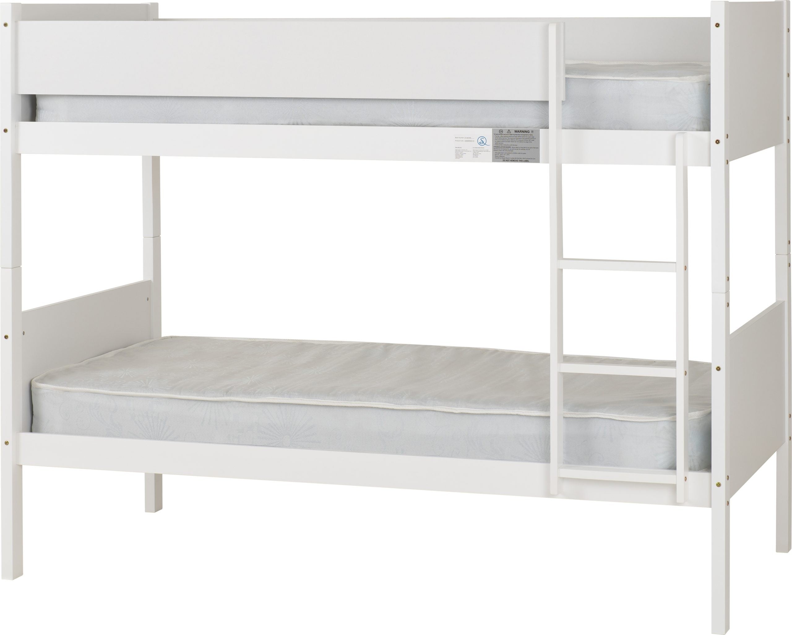 Bruno 3' Bunk Bed White