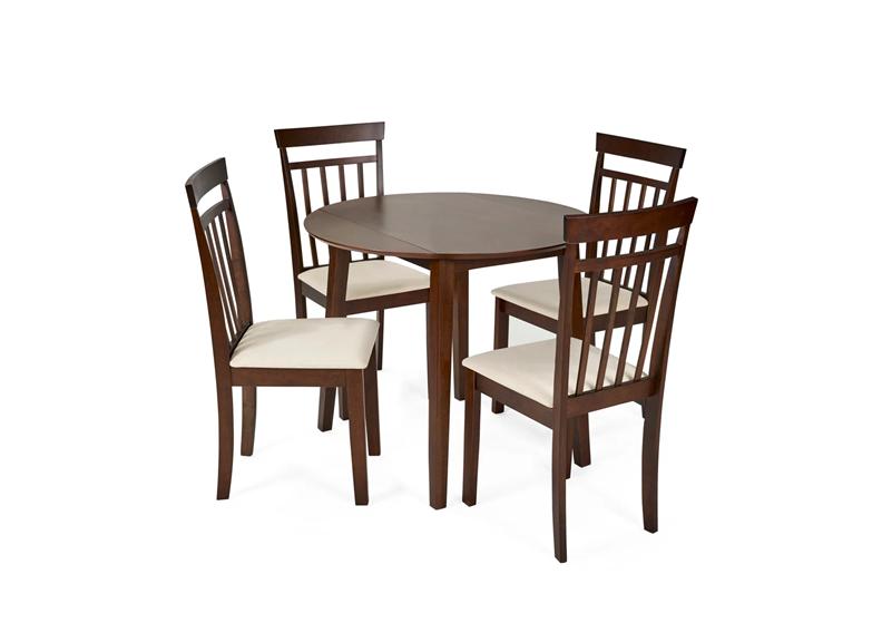 Coast Walnut Round Drop Leaf Dining Sets