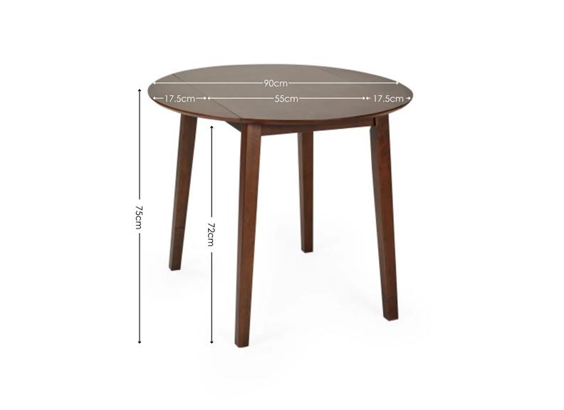 Coast Walnut Drop Leaf Table