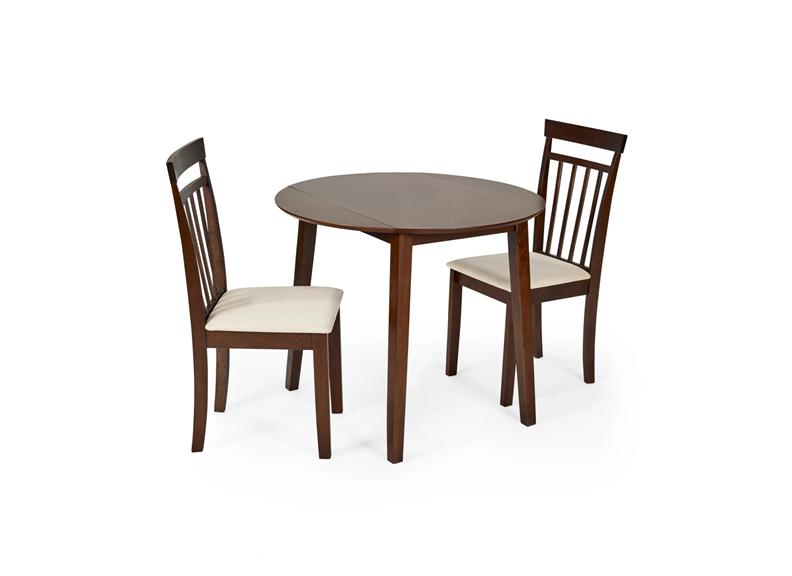 Set Of Two Coast Walnut Dining Chairs