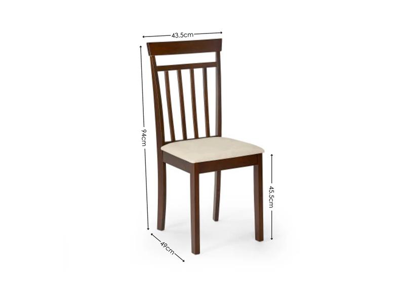 Set Of Two Coast Walnut Dining Chairs