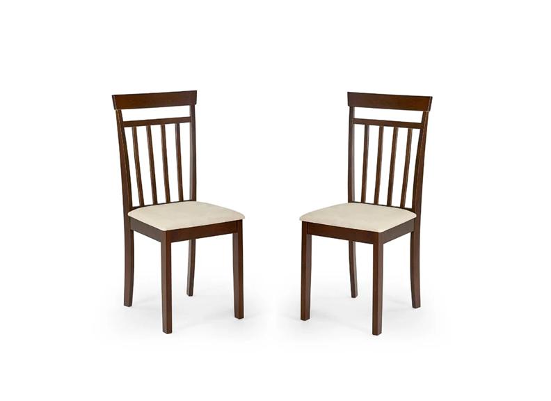 Set Of Two Coast Walnut Dining Chairs