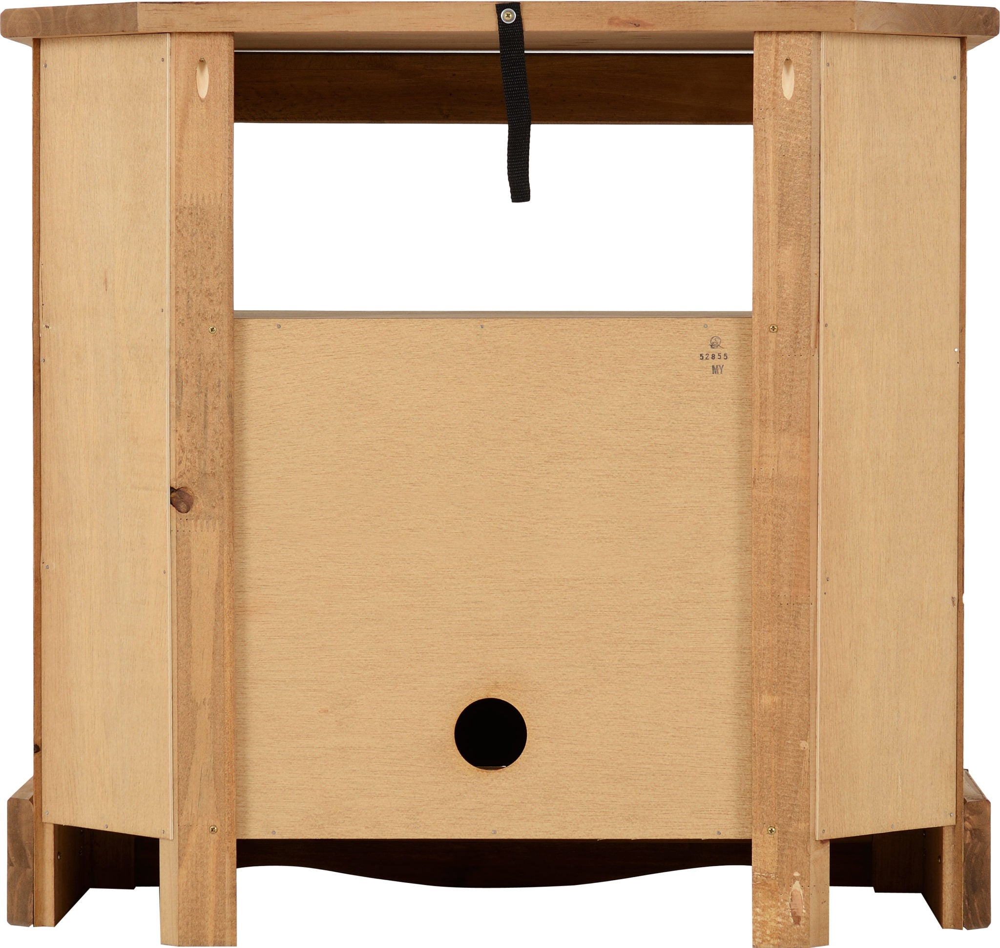 Corona Corner TV Cabinet Distressed Waxed Pine