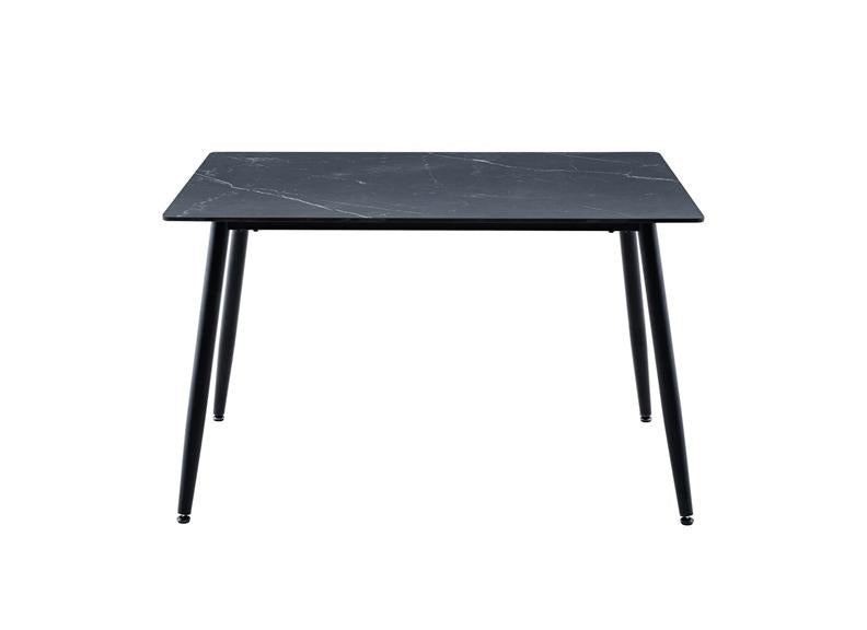 Cody Dining Table Rectangle 120 cm – Black Sintered Stone Top