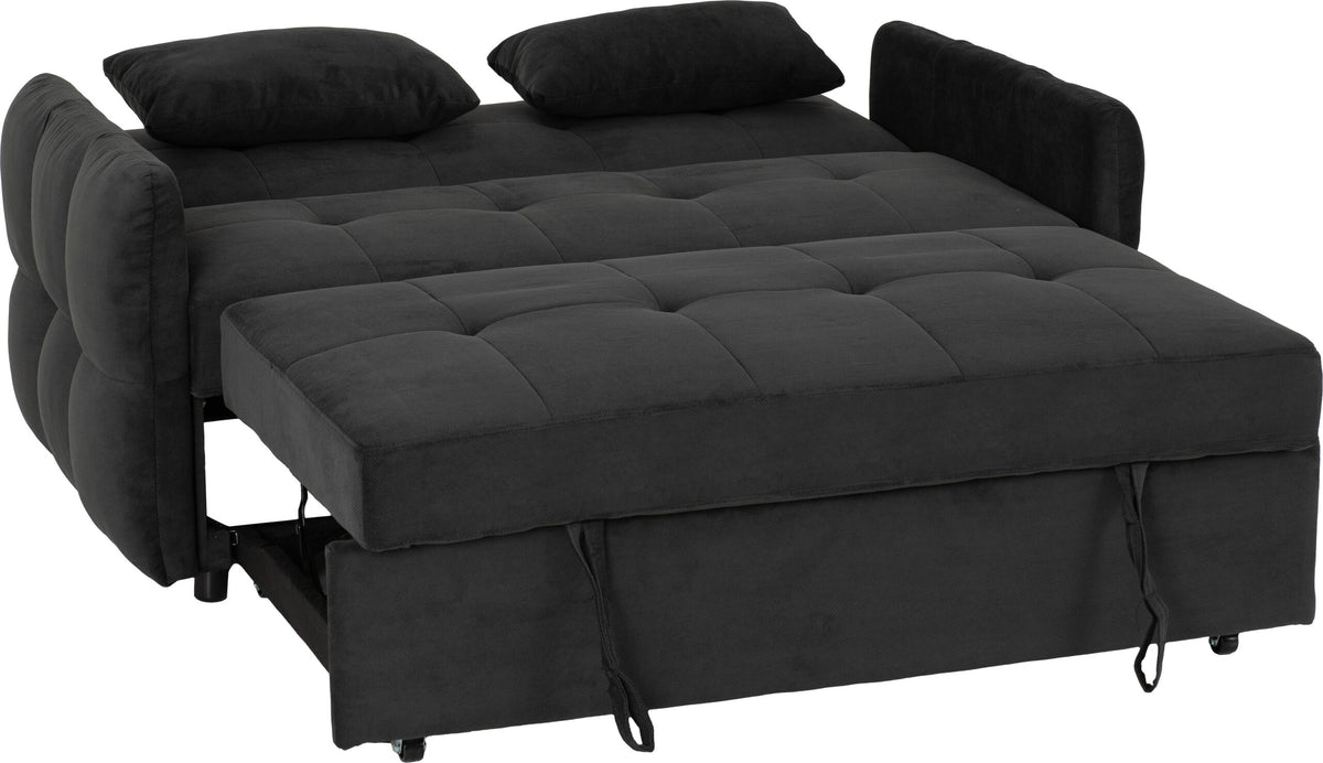 Chelsea Sofa Bed Black Fabric