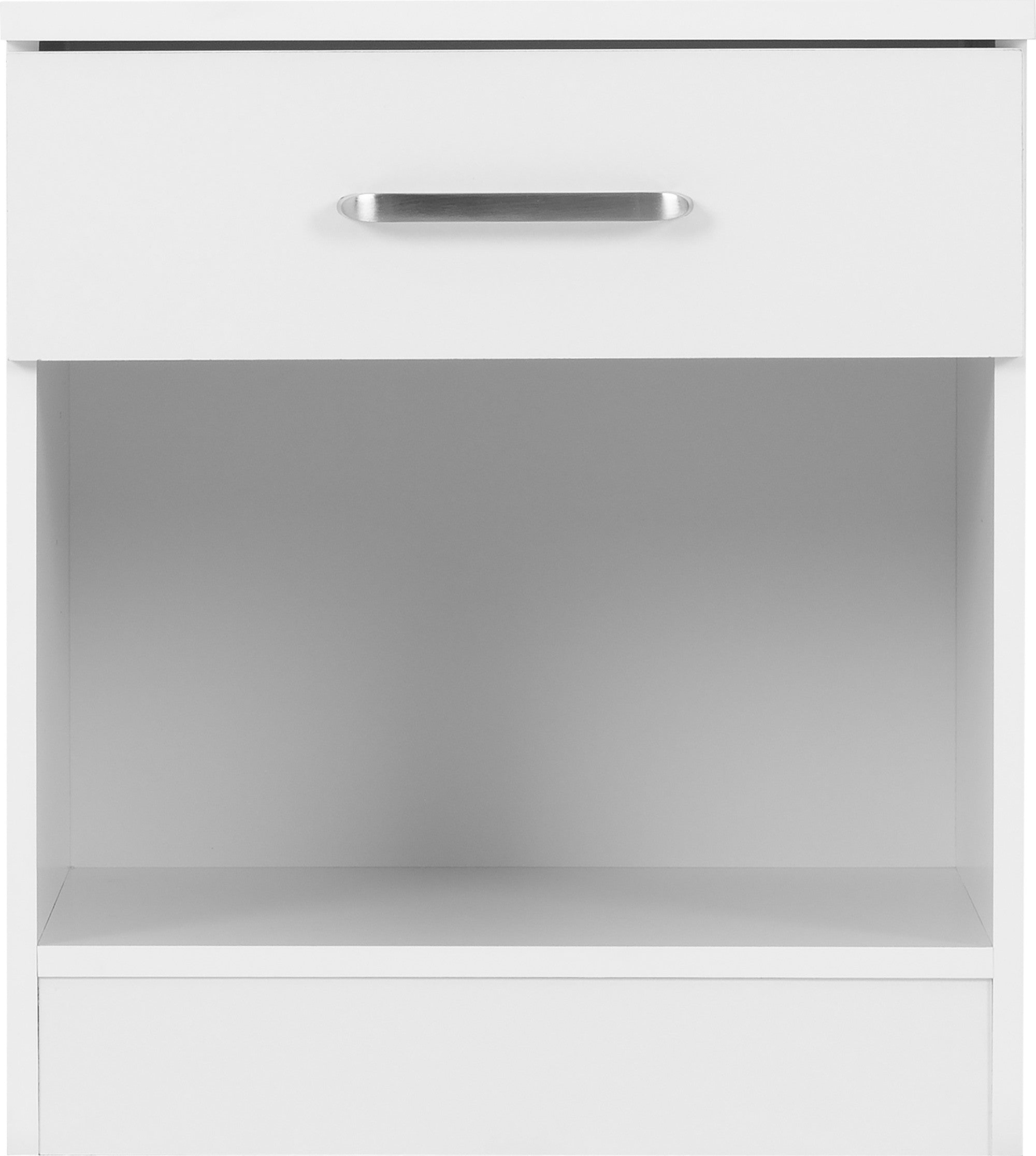 Dakota 1 Drawer Bedside White