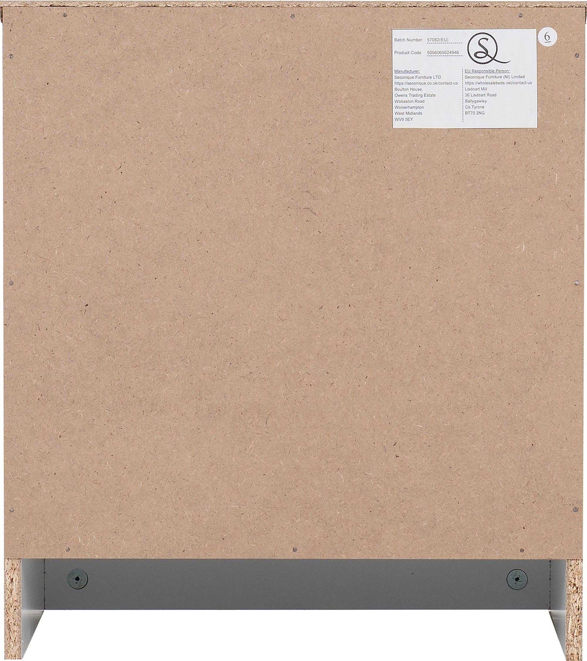 Dakota 1 Drawer Bedside White