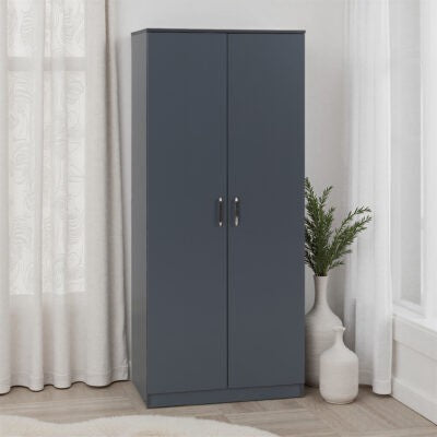 Dakota 2 Door Wardrobe – Modern Bedroom Storage