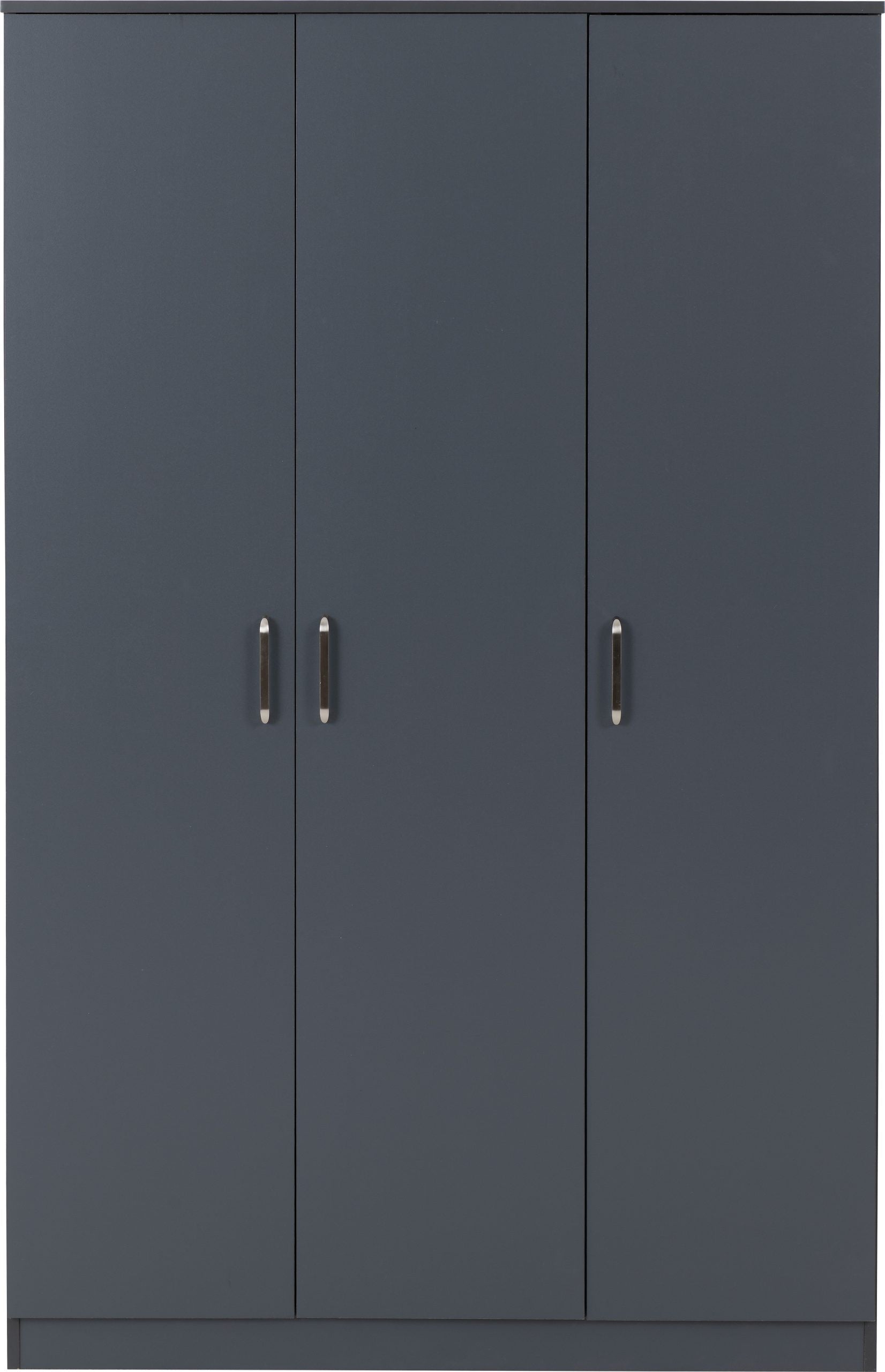 Dakota 3 Door Wardrobe Dark Grey