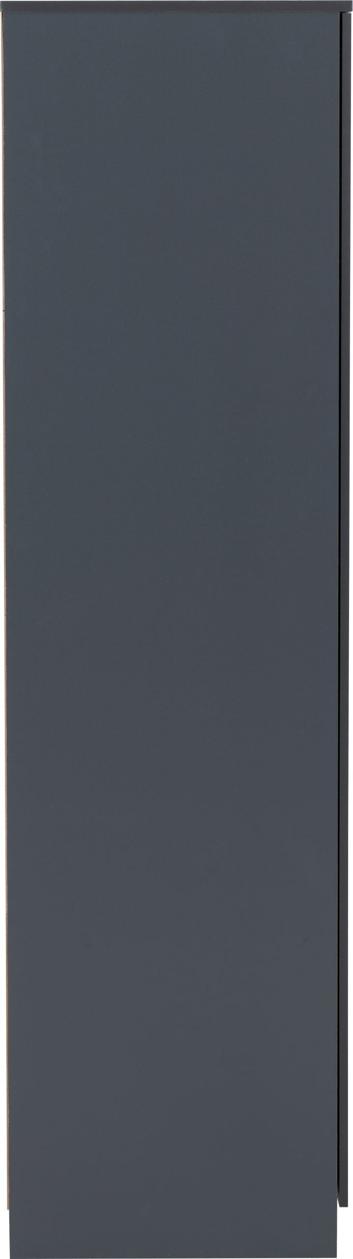 Dakota 3 Door Wardrobe Dark Grey