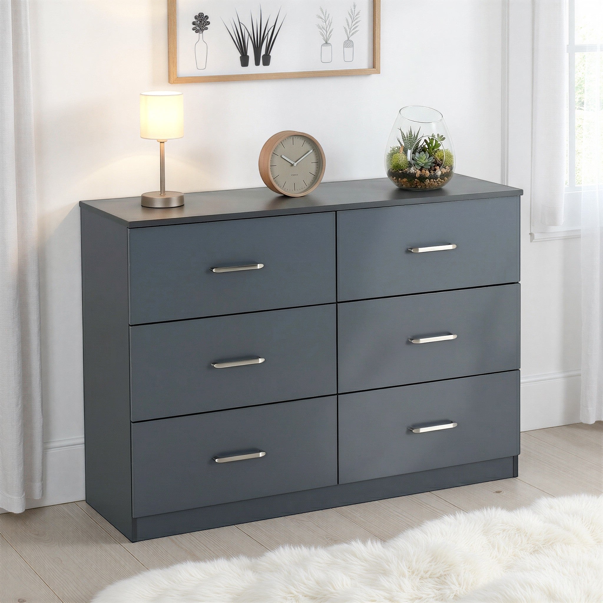 Dakota 6 Drawer Chest – Large Bedroom Storage Unit