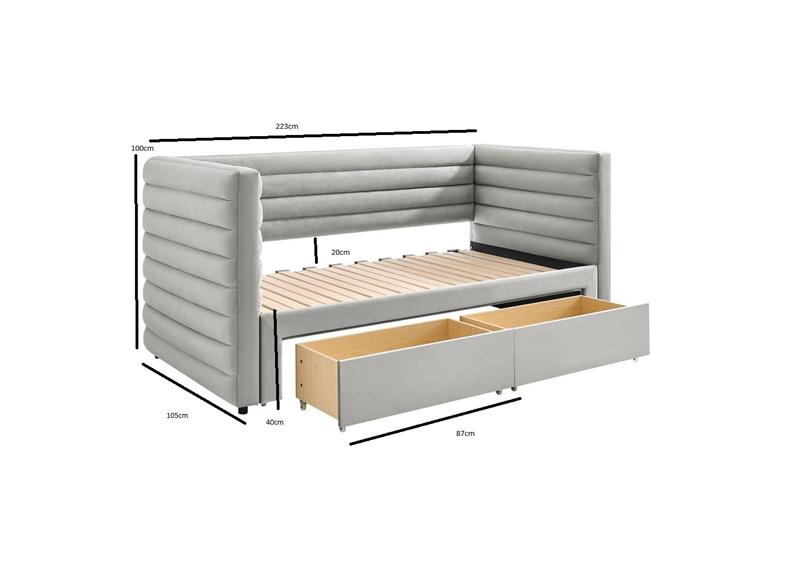 Procyon Day Bed - dimensions