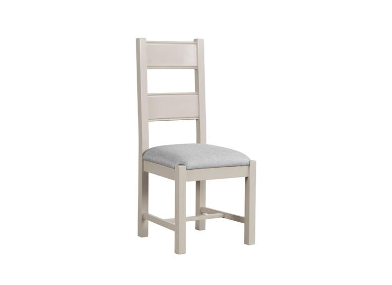Doune Refectory Extending Dining Set – Taupe with Washed Oak Tops