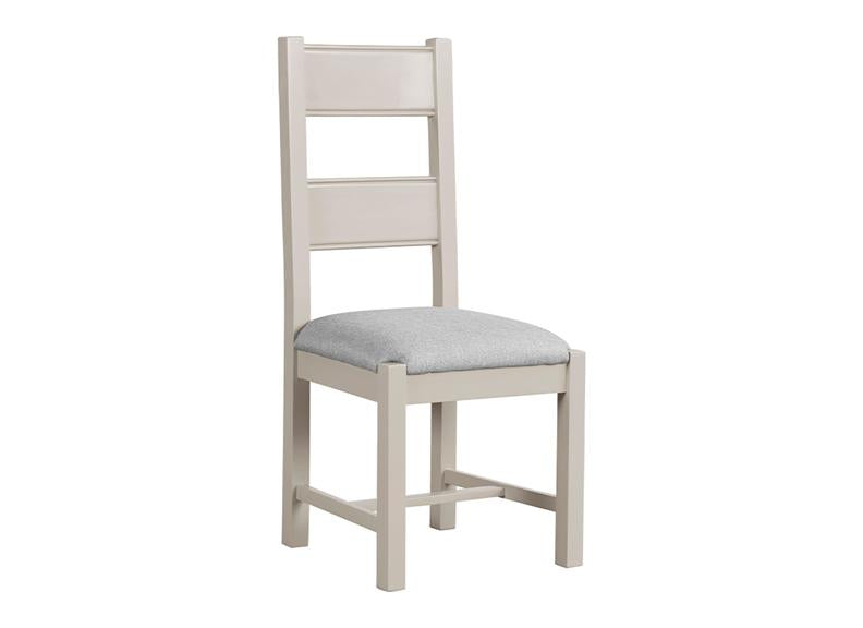 Doune Refectory Extending Dining Set – Taupe with Washed Oak Tops