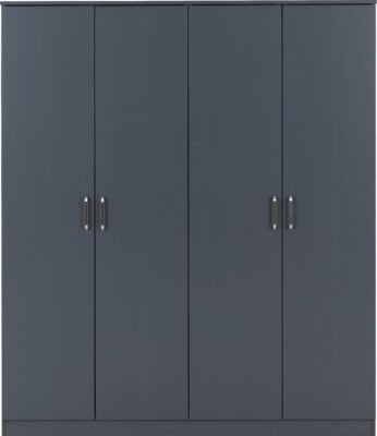Dakota 4 Door Wardrobe – Extra Large Bedroom Storage