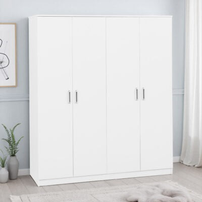 Dakota 4 Door Wardrobe – Extra Large Bedroom Storage