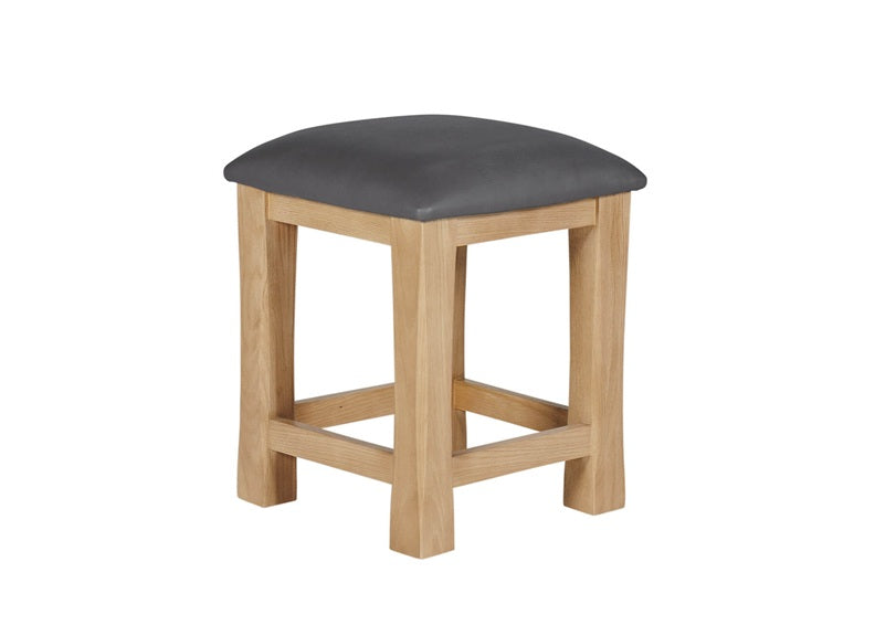 Delaney Dressing Table Set – Oak Finish with Spacious Drawers, Stool & Mirror