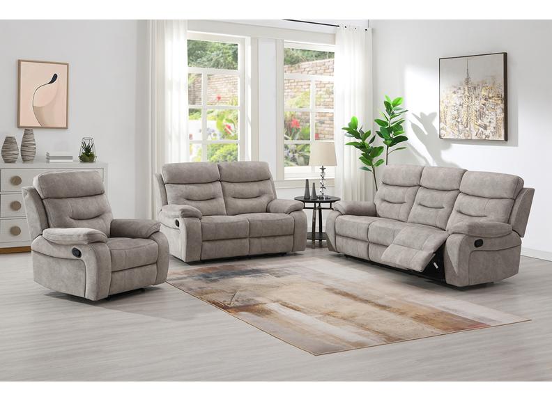 Donnybrook Cream Fabric Reclining 2 Seat Sofa