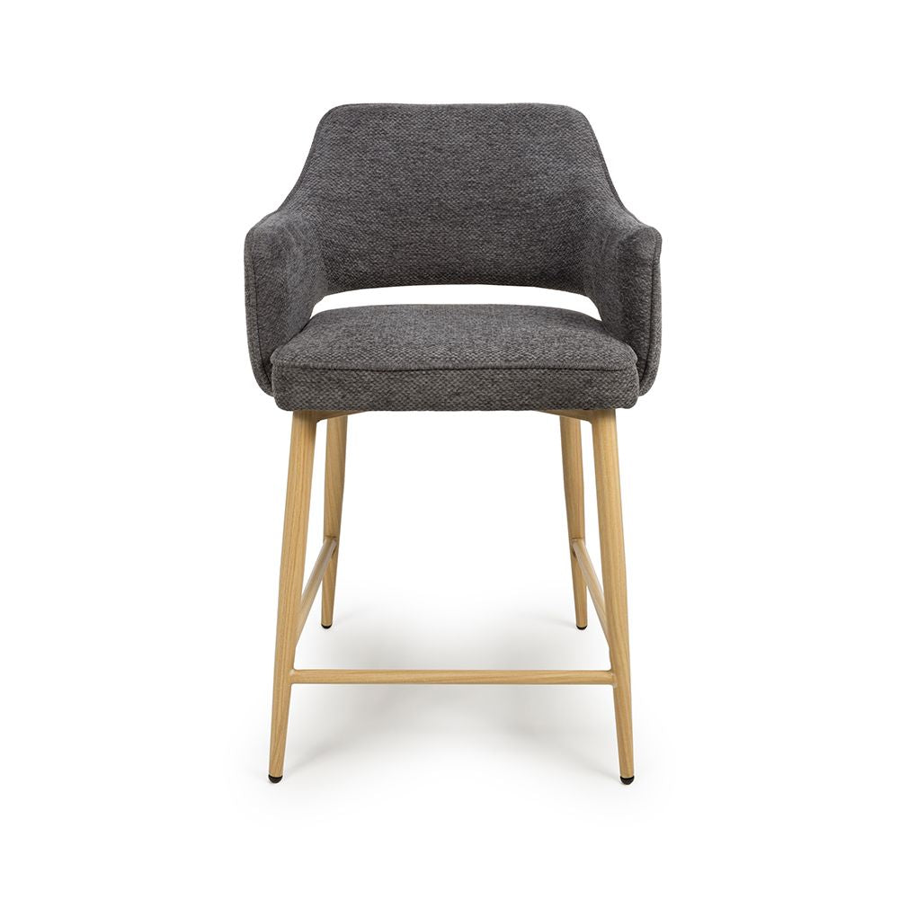 Eden Counter Chair - Set of 2 - Grey - Image 1