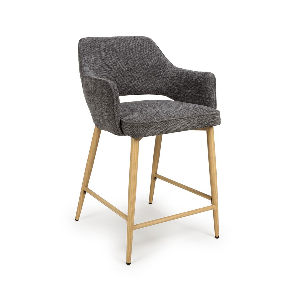 Eden Counter Chair - Set of 2 - Grey - Image 2