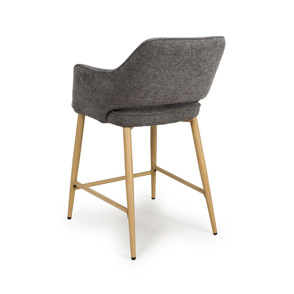 Eden Counter Chair - Set of 2 - Grey - Image 4